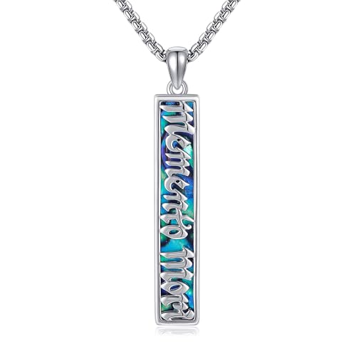 HUKKUN Memento Mori Halskette aus Sterling Silber mit Abalonschale Memento Mori Stoizismus Geschenke für Männer HUKKUN Memento Mori Halskette aus Sterling Silber mit Abalonschale Memento Mori Stoizismus Geschenke für Männer von HUKKUN