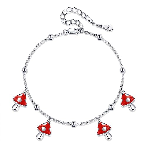 HUKKUN Pilz Charms Armband Sterling Silber Pilz Stuff Pilzschmuck Geschenk für Frauen HUKKUN Pilz Charms Armband Sterling Silber Pilz Stuff Pilzschmuck Geschenk für Frauen von HUKKUN