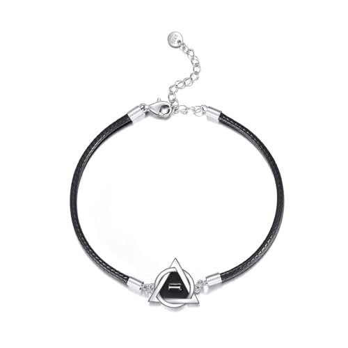 HUKKUN Sterling Silber Therian Lederarmband Schmuckgeschenk für Männer HUKKUN Sterling Silber Therian Lederarmband Schmuckgeschenk für Männer von HUKKUN
