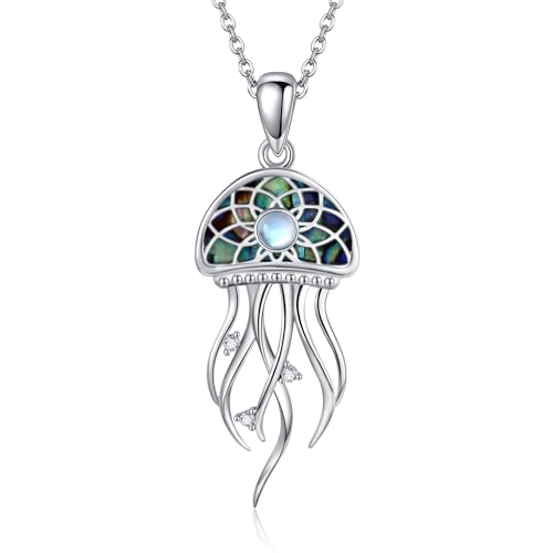 HUKKUN Traumfänger Kette Silber 925 Quallen Anhänger Traumfänger Halskette Quallen Schmuck Traumfänger Geschenke Damen HUKKUN Traumfänger Kette Silber 925 Quallen Anhänger Traumfänger Halskette Quallen Schmuck Traumfänger Geschenke Damen von HUKKUN