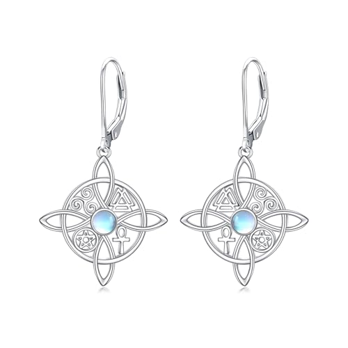 Hexen Ohrringe Sterlingsilber Hexenknoten Ohrringe Hexen Schmuck Geschenke Damen von HUKKUN