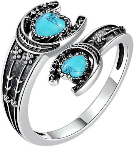 Hufeisen Ringe Sterling Silber Türkis Hufeisen Löffel Ringe Türkis Hufeisen Schmuck Geschenke Für Frauen Hufeisen Ringe Sterling Silber Türkis Hufeisen Löffel Ringe Türkis Hufeisen Schmuck Geschenke Für Frauen von HUKKUN