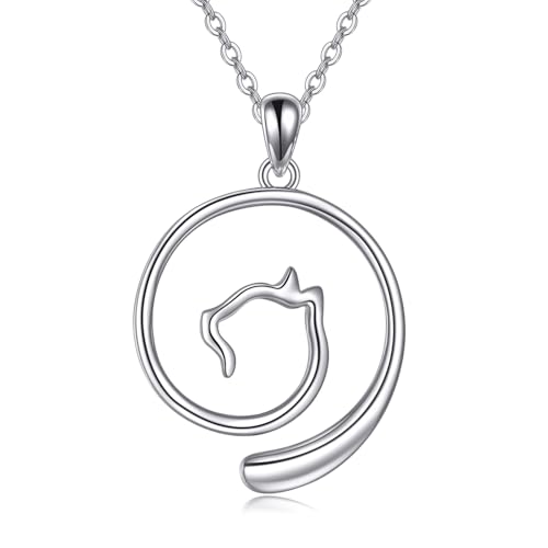 Katze Ring Halter Halskette für Frauen 925 Sterling Silber Hochzeit Ring Keeper Halskette Schmuck Geschenk für Frau Mütter Tag Geschenk Katze Ring Halter Halskette für Frauen 925 Sterling Silber Hochzeit Ring Keeper Halskette Schmuck Geschenk für Frau Mütter Tag Geschenk von HUKKUN