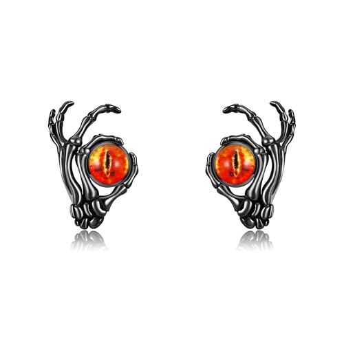 Totenkopf Ohrringe 925er Sterlingsilber Skeletthand-Ohrringe Gothic otenkopf Schmuck für Frauen und Männer Totenkopf Ohrringe 925er Sterlingsilber Skeletthand-Ohrringe Gothic otenkopf Schmuck für Frauen und Männer von HUKKUN