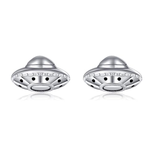 UFO Ohrringe Sterling Silber Raumschiff Ohrringe UFO Geschenke für Frauen von HUKKUN
