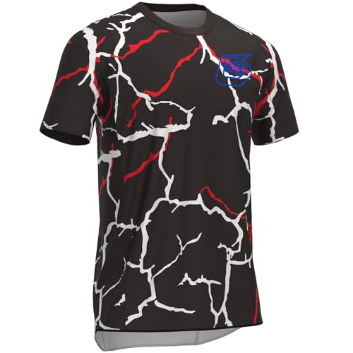 MTB Shirt Herren,Fahrrad Shirt,radshirt Herren Kurzarm,MTB Tshirt,Geeignet Zum Laufen/Radfahren/Wandern Und Anderen Sportarten (Style-05,4XL) von HULG