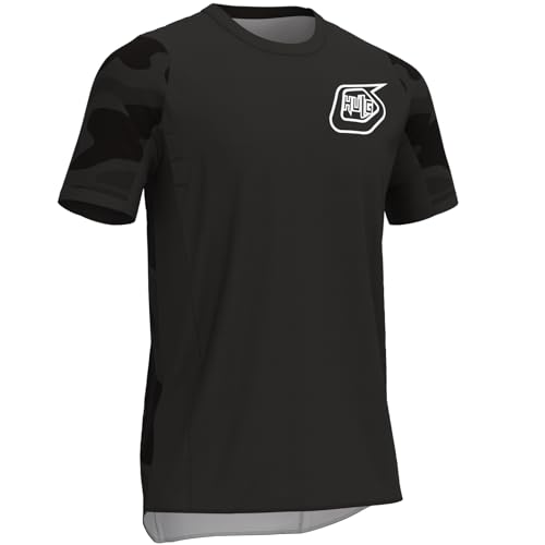 MTB Shirt Herren,Fahrrad Shirt,radshirt Herren Kurzarm,MTB Tshirt,Geeignet Zum Laufen/Radfahren/Wandern Und Anderen Sportarten (Style-11,XS) von HULG