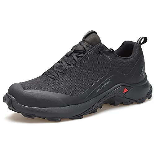 HUMTTO Herren All-Terrain Wasserdicht Wanderschuhe Leicht Atmungsaktiv Trekking Trails Schuhe Anti-Rutsch Outdoor Schuhe, Schwarz, 43 EU HUMTTO Herren All-Terrain Wasserdicht Wanderschuhe Leicht Atmungsaktiv Trekking Trails Schuhe Anti-Rutsch Outdoor Schuhe, Schwarz, 43 EU von HUMTTO