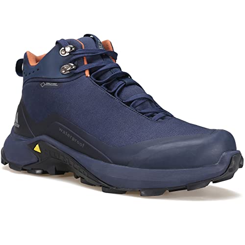 HUMTTO Herren All-Terrain Wasserdicht Wanderstiefel Leicht Atmungsaktiv Outdoor Stiefeletten Trekking Wanderschuhe 42 Blau von HUMTTO