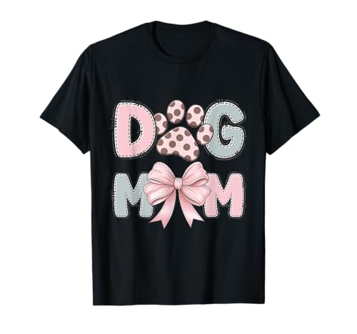 Hunde Mama MIT Schleife T-Shirt Hunde Mama MIT Schleife T-Shirt von HUNDE MAMA MIT SCHLEIFE DESIGNS