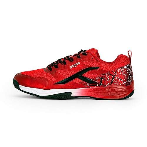 HUNDRED Herren Beast Max Badminton-Schuh, Red Black, 43 EU von HUNDRED