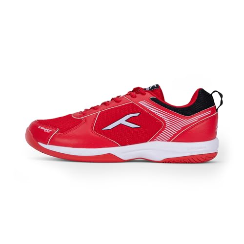 HUNDRED Herren Court Star Badminton-Schuh, Red White, 40 EU von HUNDRED