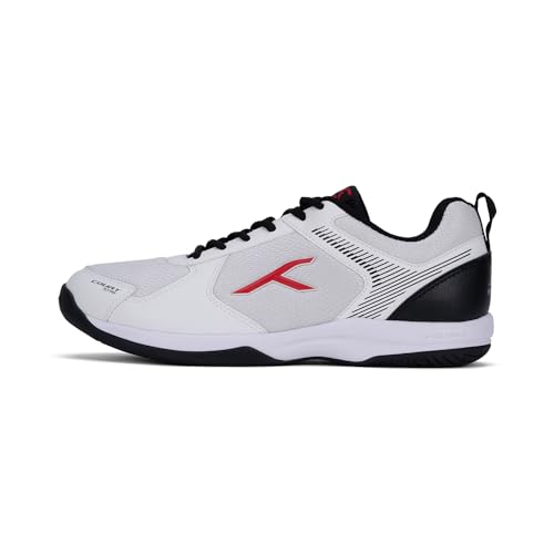 HUNDRED Herren Court Star Badminton-Schuh, White Black, 42 EU von HUNDRED