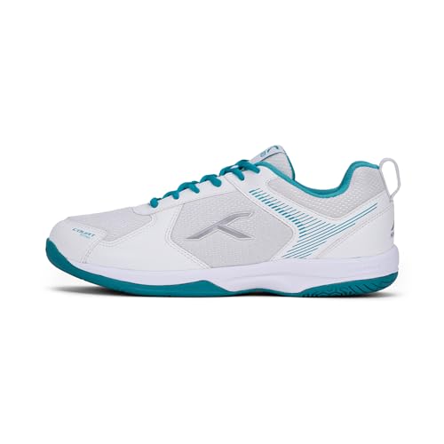 HUNDRED Herren Court Star Badmintonschuhe, White Lt Green, 43 EU von HUNDRED