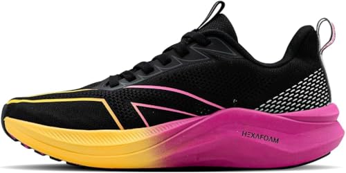 Hundred Herren Glide Pace Running Shoe, Schwarz Gelbe Orchidee, 41 EU von HUNDRED