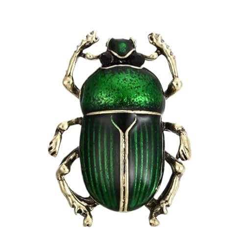 1 x Käfer-Brosche für Damen, Emaille, Grün, Lila, Tierinsekten, 2,7 x 1,9 cm, Metall Zink Eisen, Amazonit 1 x Käfer-Brosche für Damen, Emaille, Grün, Lila, Tierinsekten, 2,7 x 1,9 cm, Metall Zink Eisen, Amazonit von HUNGUTYDFRE
