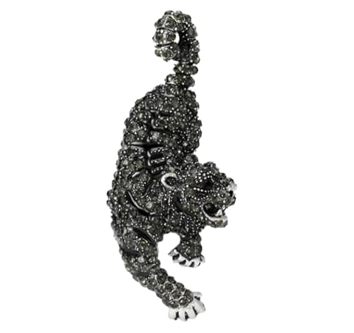 1 x Strass-Brosche für Damen, Unisex, Tiernadeln, 6 Farben erhältlich, 2,9 x 6,3 cm, Metall Zink Eisen, Amazonit 1 x Strass-Brosche für Damen, Unisex, Tiernadeln, 6 Farben erhältlich, 2,9 x 6,3 cm, Metall Zink Eisen, Amazonit von HUNGUTYDFRE