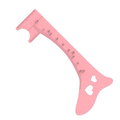 Augenbrauenlineal, Augenbrauen-Modell, Eyeliner Guide aus weichem Silikon, Augenbrauenmesswerkzeug, schnelles Augen-Make-up-Werkzeug, Augenbrauenformungslineal für von HUNJHYC