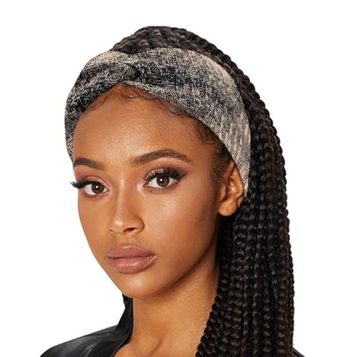Mode-Stirnbänder für Damen, geknotete Stirnbänder für Damen - Breite, gedrehte, geknotete Stirnbänder, modische Haarbänder - Elastisches, rutschfestes Damen-Stirnband, Batikfärbung, weiches Haar-Acces Mode-Stirnbänder für Damen, geknotete Stirnbänder für Damen - Breite, gedrehte, geknotete Stirnbänder, modische Haarbänder - Elastisches, rutschfestes Damen-Stirnband, Batikfärbung, weiches Haar-Acces von HUNJHYC
