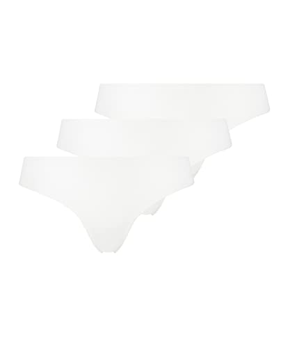 Hunkemöller 3-Pack Invisible String - Bright White - M von HUNKEMÖLLER