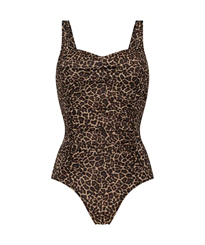 Hunkemöller Badeanzug Leopard - Taupe - 36 von HUNKEMÖLLER