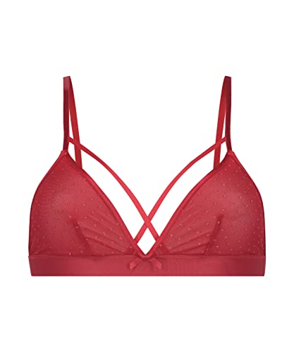 Hunkemöller Bralette Nikki - Tango red - L von HUNKEMÖLLER