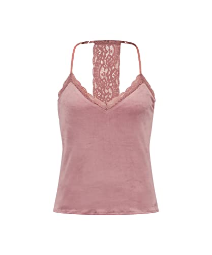 Hunkemöller Cami Velours Lace - Nostalgia Rose - L von HUNKEMÖLLER