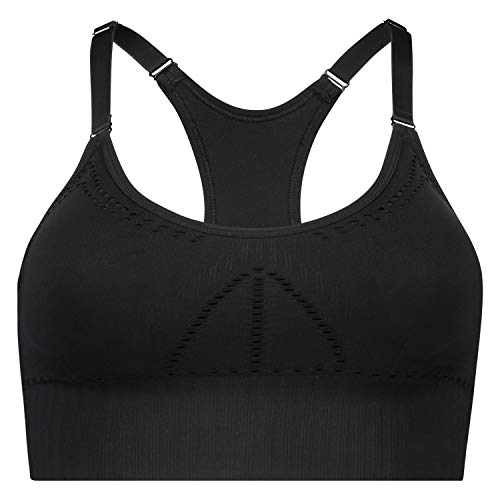 Hunkemöller HKMX-Sport-BH The Comfort Level 1 - Black - L von HUNKEMÖLLER