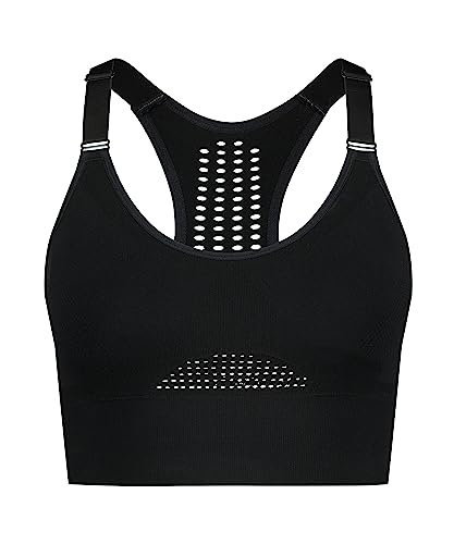 Hunkemöller HKMX-Sport-BH The Comfort Level 1 - Black - XL von HUNKEMÖLLER