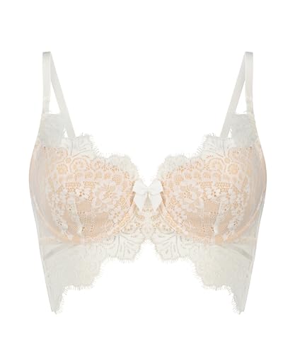 Hunkemöller Vorgeformter Longline-Bügel-BH Marilee - Snow White - 80F von HUNKEMÖLLER