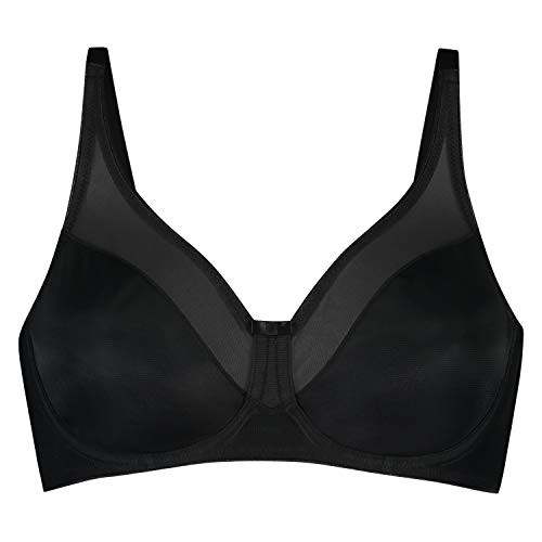 Hunkemöller Unwattierter Minimizer-Bügel-BH Nina - Black - 80D von HUNKEMÖLLER