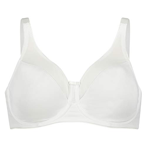 Hunkemöller Unwattierter Minimizer-Bügel-BH Nina - White - 85D von HUNKEMÖLLER