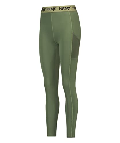 Hunkemöller HKMX Sport-Leggings mit regulärer Taille - Agave Green - L von HUNKEMÖLLER