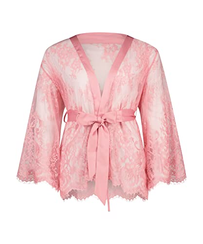 Hunkemöller Kimono Lace Isabelle - sea pink - M/L von HUNKEMÖLLER