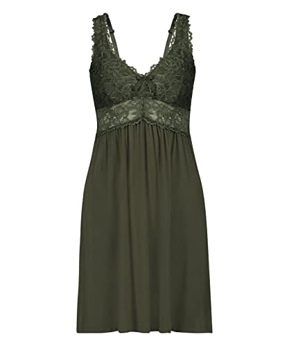 Hunkemöller Slipdress Nora Lace - Climbing Ivy - 2XS von HUNKEMÖLLER