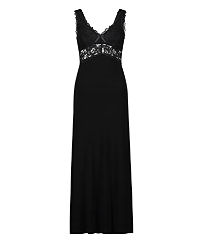 Hunkemöller Slipdress Nora Lace Long - Black - 2XS von HUNKEMÖLLER