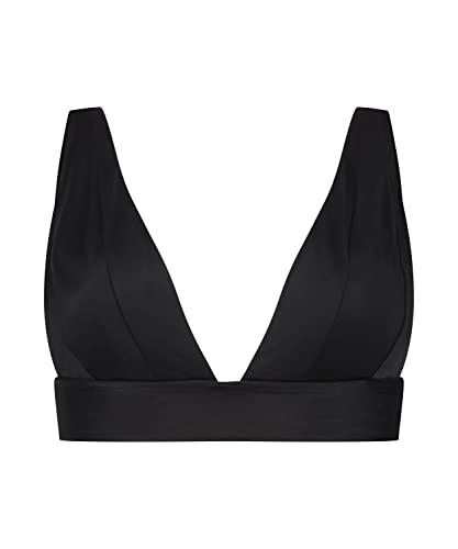 HUNKEMÖLLER Triangle-Bikini-Top Luxe - Nero - XL von HUNKEMÖLLER