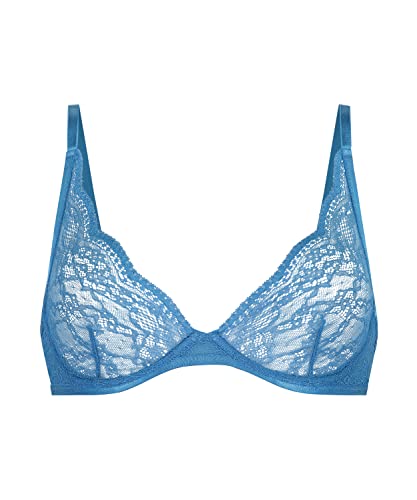 Hunkemöller Unwattierter Bügel-BH Isabelle - Vallarta Blue - 75D von HUNKEMÖLLER