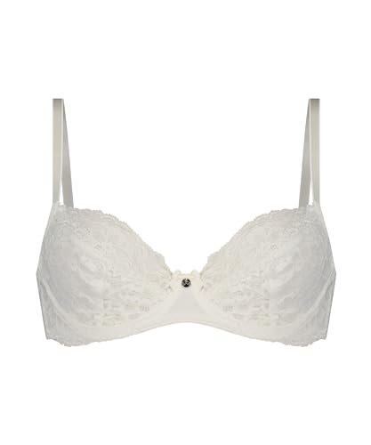 Hunkemöller Unwattierter Bügel-BH Marine - Snow White - 75E von HUNKEMÖLLER