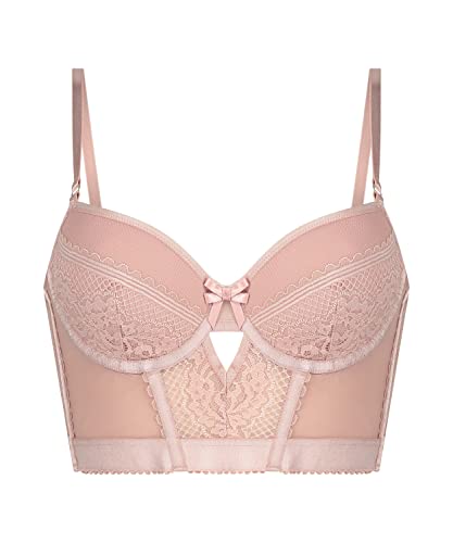 Hunkemöller Vorgeformter Longline-Bügel-BH Malika - Pale Mauve - 70D von HUNKEMÖLLER