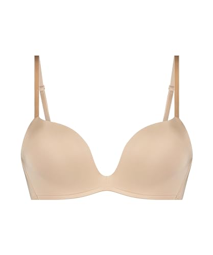 Hunkemöller Vorgeformter Push-up-Bügel-BH Deep-V - Rugby tan - 75A von HUNKEMÖLLER