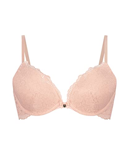 Hunkemöller Vorgeformter Push-up-Bügel-BH Marine - Peach Skin - 80E von HUNKEMÖLLER