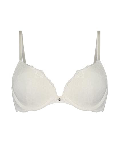 Hunkemöller Vorgeformter Push-up-Bügel-BH Marine - Snow White - 70B von HUNKEMÖLLER