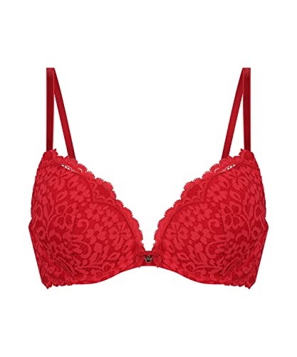 Hunkemöller Vorgeformter Push-up Bügel-BH Rose - Tango red - 75D von HUNKEMÖLLER