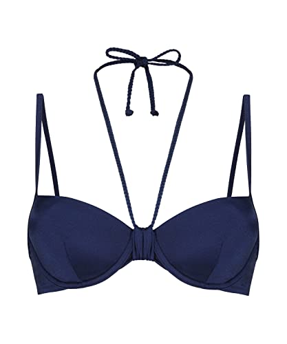 Hunkemöller Vorgeformtes Bügel-Bikinioberteil Luxe - Navy - 75E von HUNKEMÖLLER