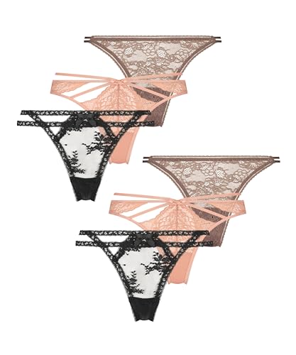 Hunkemöller 6er-Pack Strings - Tango red - L von HUNKEMÖLLER