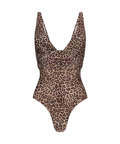 Hunkemöller Badeanzug Shaping Luxe - Taupe - 44 von HUNKEMÖLLER