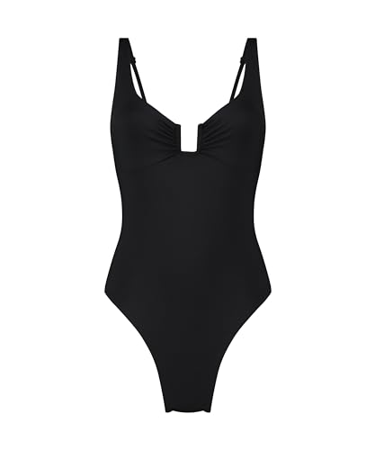 Hunkemöller Badeanzug Shaping Santorini - Black - 42 von HUNKEMÖLLER