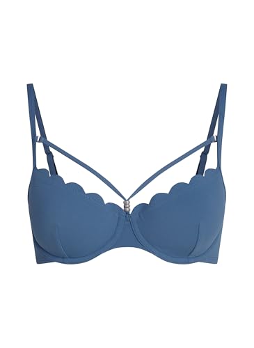 Hunkemöller Bikini Slip Rio Scallop - Blue Horizon - XS von HUNKEMÖLLER