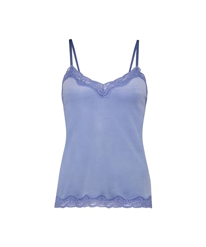 Hunkemöller Cami Top Velours Lace - Hydrangea - L von HUNKEMÖLLER